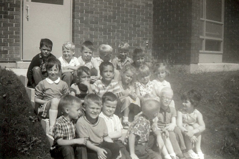 The first kindergarten class at Brant